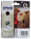 Tusz oryginalny Epson T0611 BK